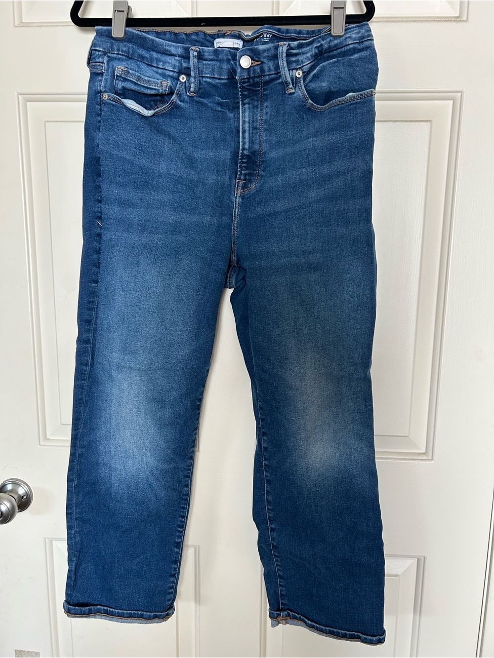Good American Always Fits Good Legs Straight Jeans 14-18